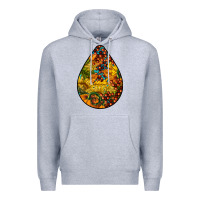 Heather Grey Fall Teardrop Premium Hoodie - LillyAllenDesigns