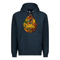 Navy Fall Teardrop Premium Hoodie - LillyAllenDesigns