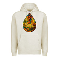 Oatmeal Heather Fall Teardrop Premium Hoodie - LillyAllenDesigns