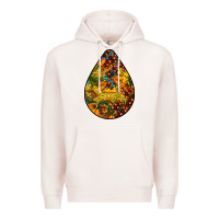 Pale Pink Fall Teardrop Premium Hoodie - LillyAllenDesigns