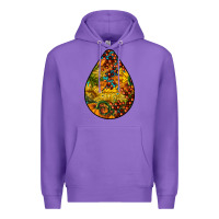 Purple Fall Teardrop Premium Hoodie - LillyAllenDesigns
