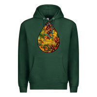 Sports Green Fall Teardrop Premium Hoodie - LillyAllenDesigns