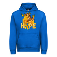 Cobalt hope yellowribbonchildhood cancer nails Urban Hoodie - NancyCooperArtShop