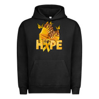 Pigment Black hope yellowribbonchildhood cancer nails Urban Hoodie - NancyCooperArtShop