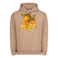 Pigment Burro hope yellowribbonchildhood cancer nails Urban Hoodie - NancyCooperArtShop
