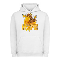 Pigment Lunar Rock hope yellowribbonchildhood cancer nails Urban Hoodie - NancyCooperArtShop