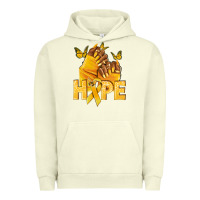 Pigment Pistachio hope yellowribbonchildhood cancer nails Urban Hoodie - NancyCooperArtShop