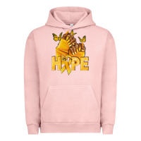 Pigment Salmon hope yellowribbonchildhood cancer nails Urban Hoodie - NancyCooperArtShop