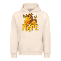 Sandshell hope yellowribbonchildhood cancer nails Urban Hoodie - NancyCooperArtShop