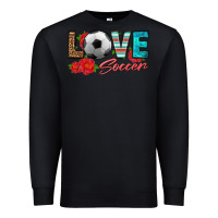 Black love soccer Premium Sweatshirt - HRA Design Shop