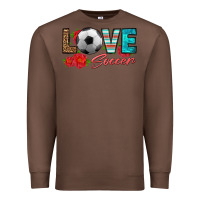Chestnut love soccer Premium Sweatshirt - HRA Design Shop
