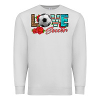 Dove Grey love soccer Premium Sweatshirt - HRA Design Shop