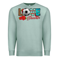 Seafoam love soccer Premium Sweatshirt - HRA Design Shop