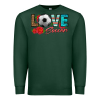 Sports Green love soccer Premium Sweatshirt - HRA Design Shop