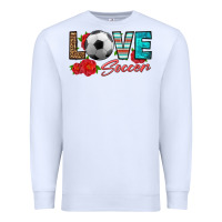 White love soccer Premium Sweatshirt - HRA Design Shop