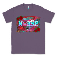 Valentines Day Nurse With Leopard And Turquoise Ba Classic Tee | Teevron