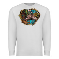 Dove Grey western design Premium Sweatshirt - SublimationCraftShop