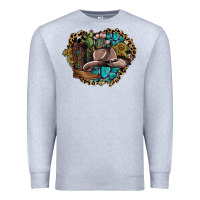 Heather Grey western design Premium Sweatshirt - SublimationCraftShop