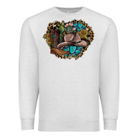 Oatmeal Heather western design Premium Sweatshirt - SublimationCraftShop