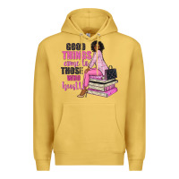 Antique Gold good things come to those who hustle Premium Hoodie - NancyCooperArtShop