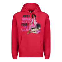 Cardinal good things come to those who hustle Premium Hoodie - NancyCooperArtShop