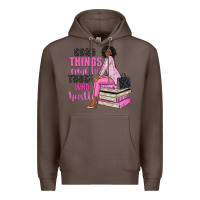 Coffee good things come to those who hustle Premium Hoodie - NancyCooperArtShop