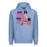 Colony Blue good things come to those who hustle Premium Hoodie - NancyCooperArtShop