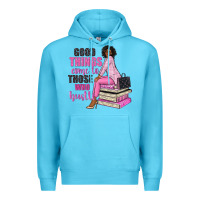 Ocean Blue good things come to those who hustle Premium Hoodie - NancyCooperArtShop