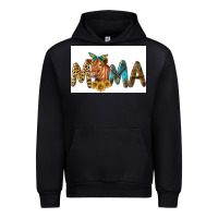 Black Western Cow Red Angus Mama Urban Hoodie - LillyAllenDesigns