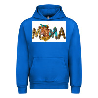 Cobalt Western Cow Red Angus Mama Urban Hoodie - LillyAllenDesigns