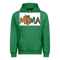 Emerald Western Cow Red Angus Mama Urban Hoodie - LillyAllenDesigns