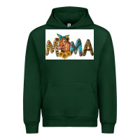 Forest Green Western Cow Red Angus Mama Urban Hoodie - LillyAllenDesigns
