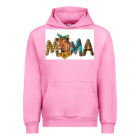 Fuchsia Pink Western Cow Red Angus Mama Urban Hoodie - LillyAllenDesigns