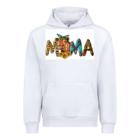 White Western Cow Red Angus Mama Urban Hoodie - LillyAllenDesigns