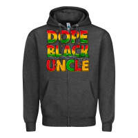 Charcoal Heather dope black uncle with stars Zipper Hoodie - texasbilliewilder