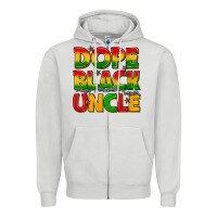 Dove Grey dope black uncle with stars Zipper Hoodie - texasbilliewilder