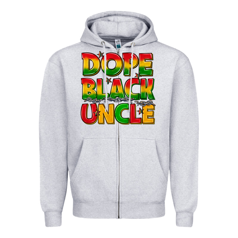 Dope Black Uncle With Stars Zipper Hoodie by texasbilliewilder | Teevron