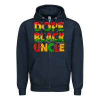 Navy dope black uncle with stars Zipper Hoodie - texasbilliewilder