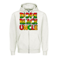 Oatmeal Heather dope black uncle with stars Zipper Hoodie - texasbilliewilder