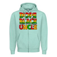 Seafoam dope black uncle with stars Zipper Hoodie - texasbilliewilder
