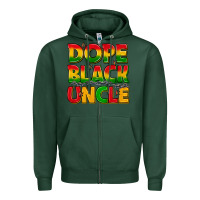Sports Green dope black uncle with stars Zipper Hoodie - texasbilliewilder