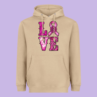 Cancer Love Heavyweight Hoodie Designed By Ranaportraitstore