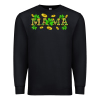 Black St. Patricks Day mama Premium Sweatshirt - Neo Western