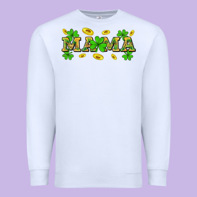 St. Patricks Day Mama Premium Sweatshirt Designed By Neo Western