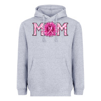 Heather Grey breast cancer mom Heavyweight Hoodie - RanaPortraitStore