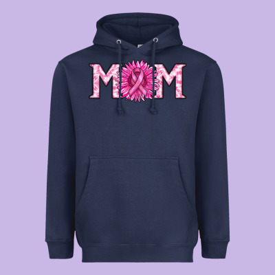 Breast Cancer Mom Heavyweight Hoodie Designed By Ranaportraitstore