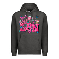 Charcoal Heather lpn cancer  nurse with Premium Hoodie - AdoDesignShop