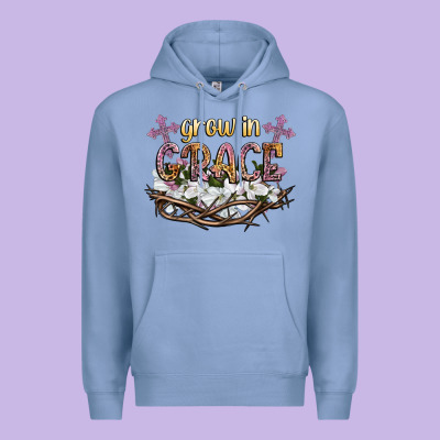 Grow In Grace Premium Hoodie Designed By Nancycooperartshop