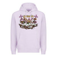 Lilac grow in grace Premium Hoodie - NancyCooperArtShop
