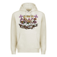 Oatmeal Heather grow in grace Premium Hoodie - NancyCooperArtShop